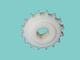 ZY800FT FLAT TOP MODULAR BELTS DRIVE SPROCKET MACHINED DRIVE WHEELS REINFORCED POLYAMIDE WHITE COLORS